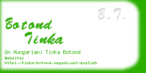 botond tinka business card
